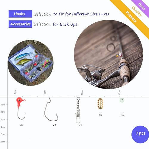 EXAURAFELIS Fishing Lure Fishing Lures kit Lure Set for Bass Trout Salmon Freshwater Fish Tackle Box Shrimp Worm Bait Spoon Grasshopper Crankbait Jigs Hooks Fishing Gear and Equipment - 6