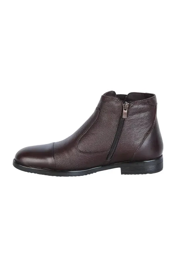 Exclusive coffee brown classic boots for men. - 3