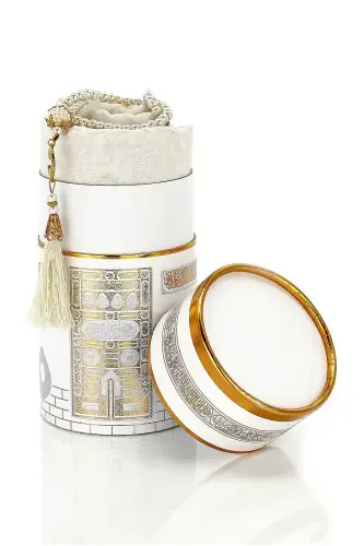Exclusive Cylindrical Boxed Rug Set White - 3