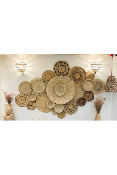 Exclusive Wicker Wall Plate Set of 22 - Model 1 - 2