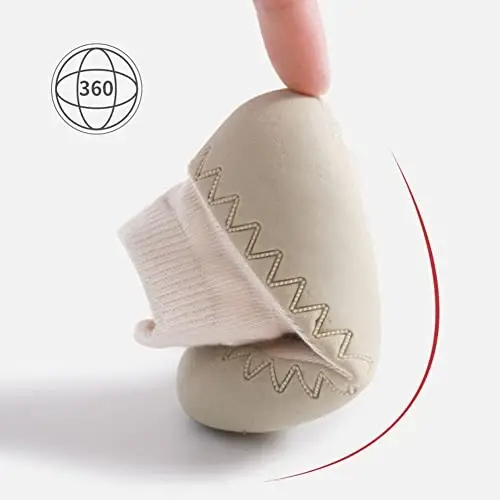 Exegawe Baby Sock Shoes Toddler Cartoon Yumshoq rezina taglikli, o'g'il bolalar va qizlar uchun sirpanmaydigan uy poyafzali, birinchi qadamlar uchun - 5