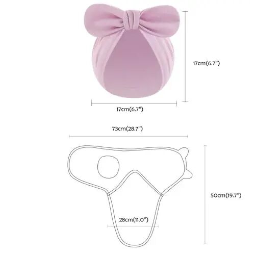 Exemaba 3-Pack Baby Swaddles for Newborns with Bow Hat for Girls Purple Set | Cotton Sleep Sacks Nursery Swaddling Blanket for 0-3 Months Infant Registry Essentials Adjustable & Easy Fastener - Exemaba (1)