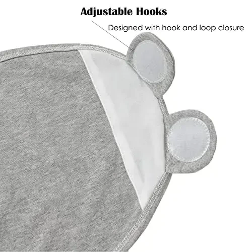 Exemaba Baby Swaddle Sleep Sack for 0-3 months 3-Pack Soft Cotton Yangi tug'ilgan chaqaloqlar uchun o'raladigan Swaddle Wrap Qizlar uchun - 5