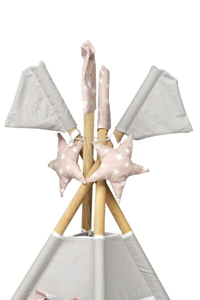 Exorbaby Xl Большая деревянная и хлопковая игровая палатка, игровой домик - 5