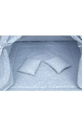 Exorbaby Xl Большая Деревянная и Хлопковая Игровая Палатка, Игровой Домик - синий - 4