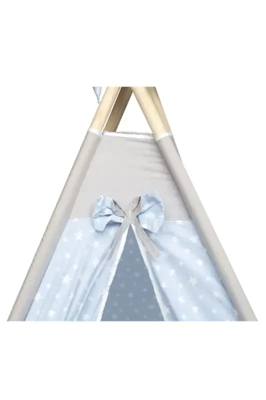 Exorbaby Xl Katta O'lchamdagi Yog'och Va Paxta O'yin Chodiri, O'yin Uyi-ko'k - 6