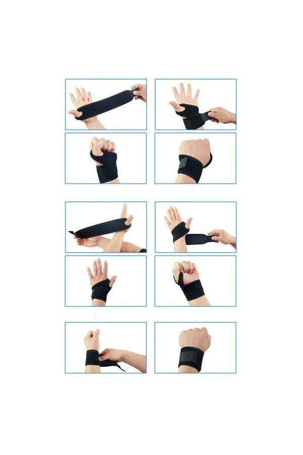 Exp Adjustable Wrist Brace Sports Bandage Static Wrist Bandage Splint Injury Sprain Apparatus - 7