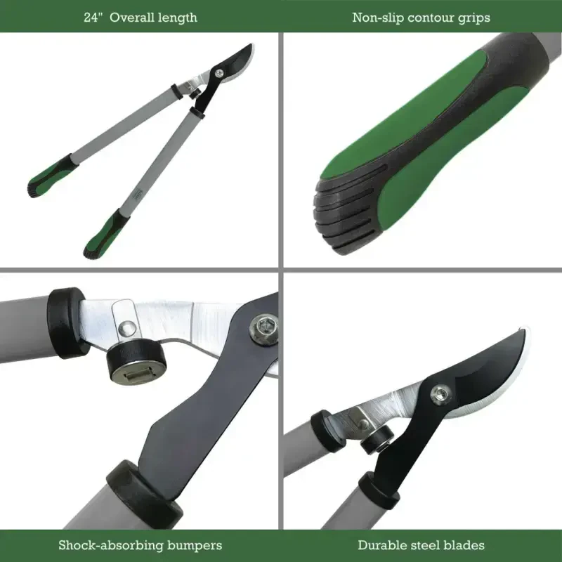 Expert Gardener 24 inches Steel Bypass Lopper, 1