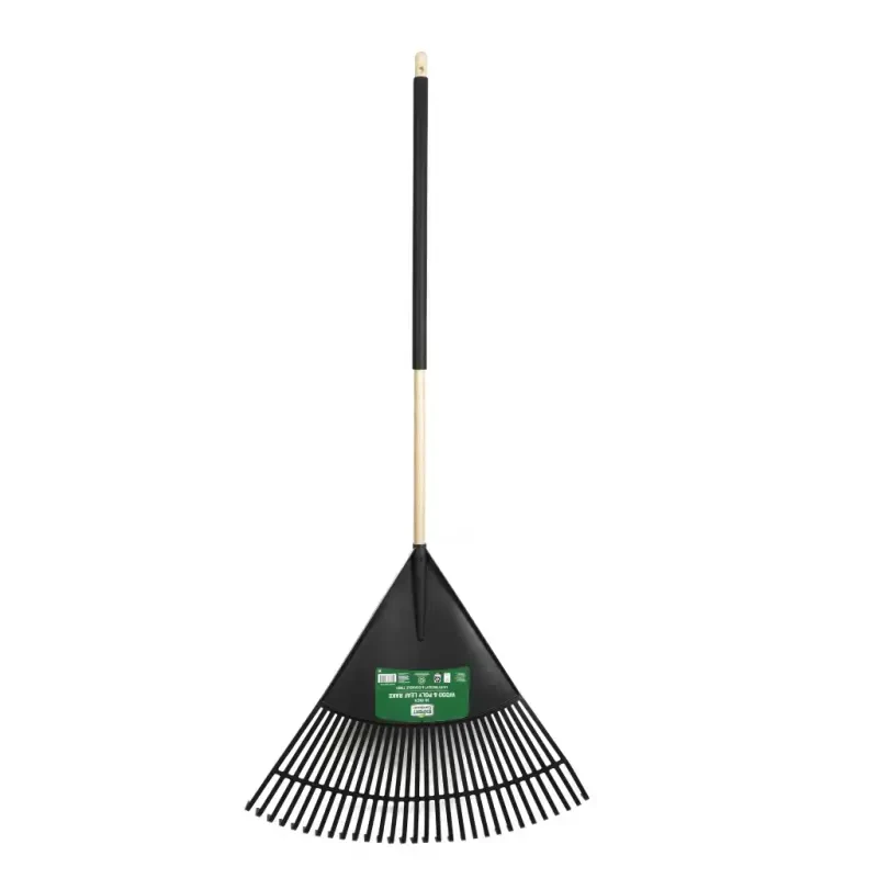 Expert Gardener 30-inch Wood and Poly Leaf Rake - 1