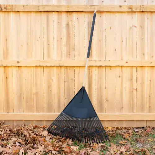 Expert Gardener 30-inch Wood and Poly Leaf Rake - 3