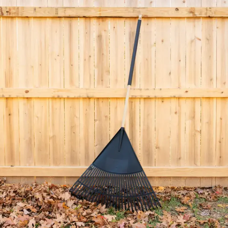 Expert Gardener 30-inch Wood and Poly Leaf Rake - 3