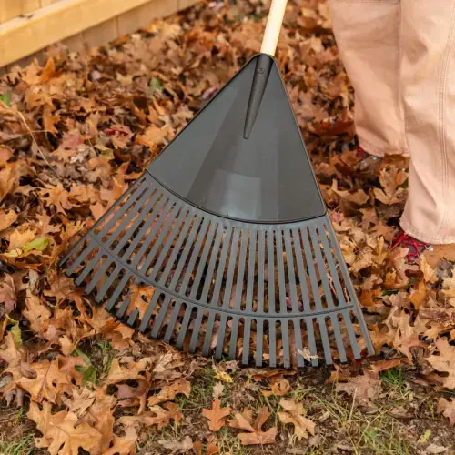 Expert Gardener 30-inch Wood and Poly Leaf Rake - 4