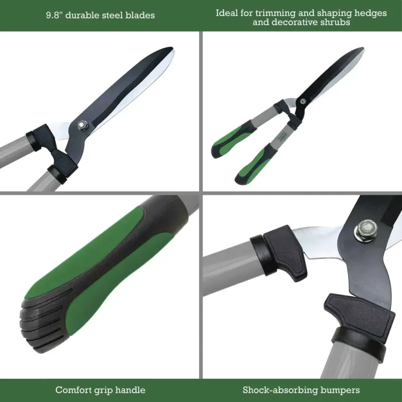 Expert Gardener 20 inch Hedge Shear, Green and Black Color - 3