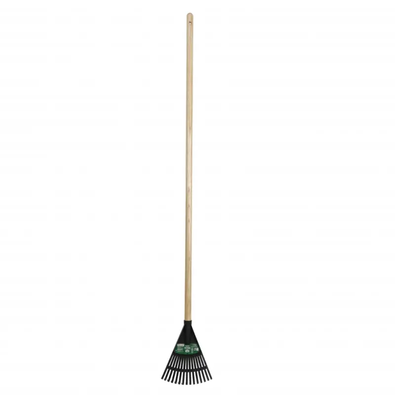 Expert Gardener 8-inch Wood and Poly Shrub Leaf Rake - EXPERT GARDENER