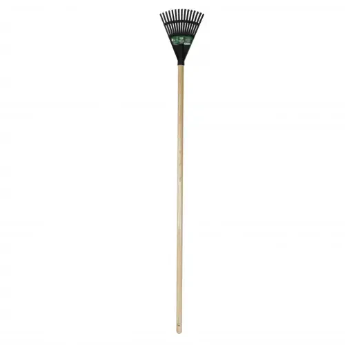 Expert Gardener 8-inch Wood and Poly Shrub Leaf Rake - Modazone (1)