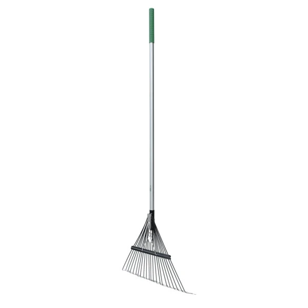 Expert Gardener 22-Tine Steel Leaf Rake with Fiberglass Long Handle and Comfort End Grip - EXPERT GARDENER (1)