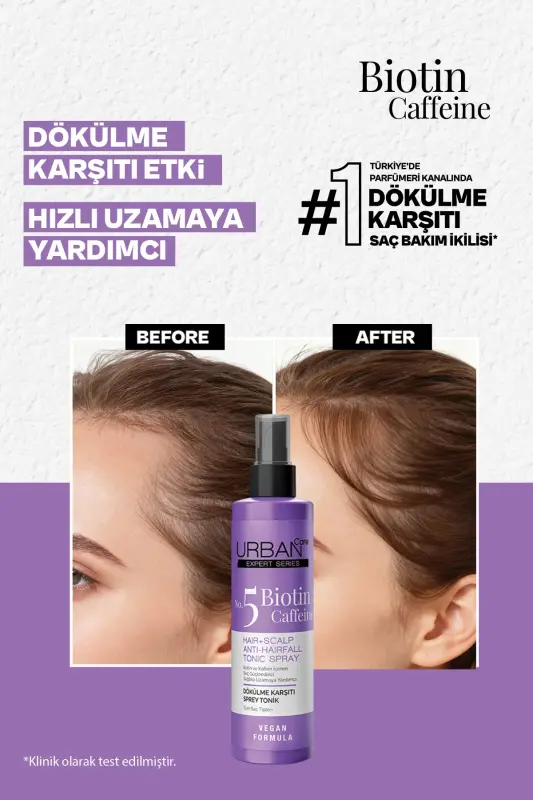 Expert Seriyasi Biotin va Kofeinga Qarshi Soch To'kilishiga Qarshi Tonik - Tez O'sishga Yordam beradi - 200 ML - 3