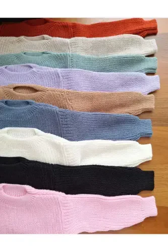 Extra Flexible Bicycle Collar Unisex Baby & Kids Sweater (0-8 Years)-Pink - 6