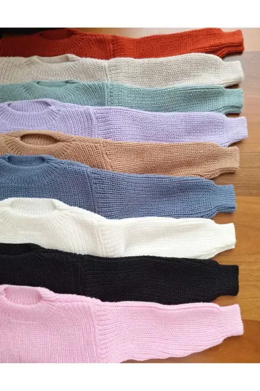 Extra Flexible Bicycle Collar Unisex Baby & Kids Sweater (AGE 0-5)-salmon - 6