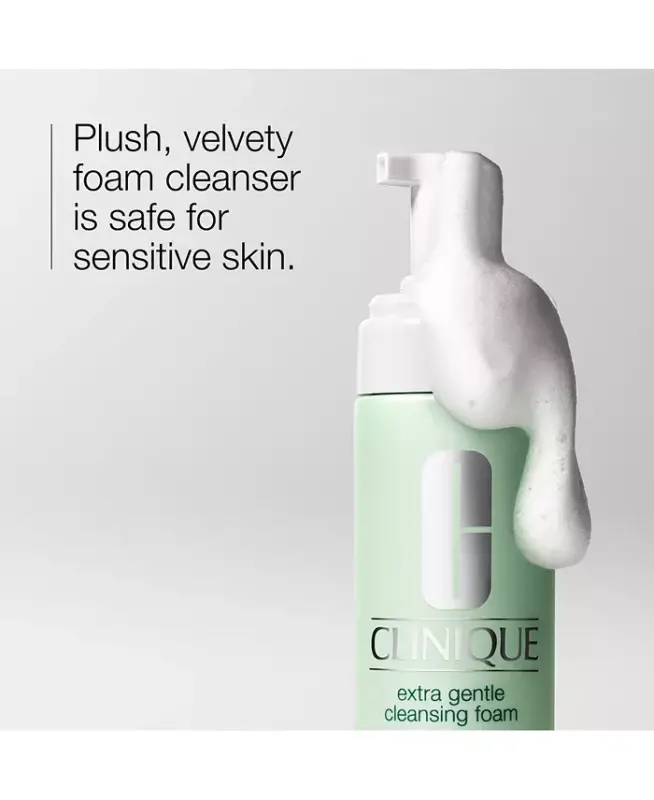 Extra Gentle Cleansing Foam for Dry + Sensitive Skin, 4.2 oz-No Color - 2