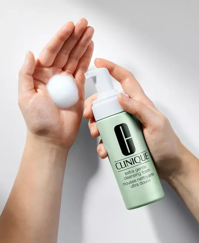 Extra Gentle Cleansing Foam for Dry + Sensitive Skin, 4.2 oz-No Color - 4