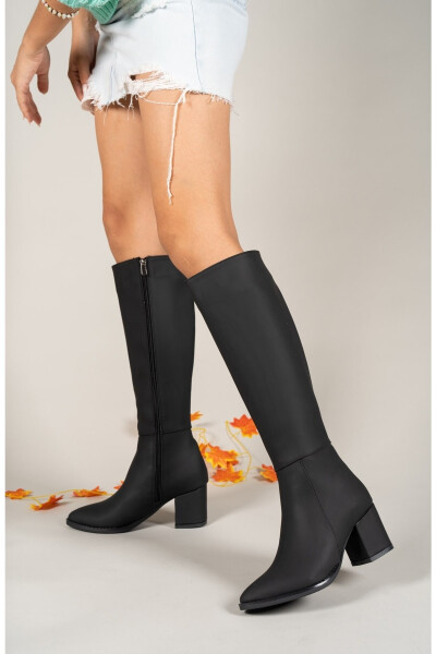 Extra Matte Black Women's Boots - 1