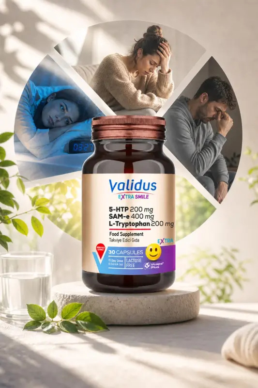 Extra Smile 5 Htp 200 mg L-Triptofan 200 mg SAM 400 mg 30 Kapsula - 8