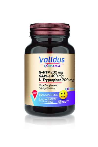 Extra Smile 5 Htp 200 mg L-Tryptophan 200 mg Sam 400 mg 30 Kapsül - 1