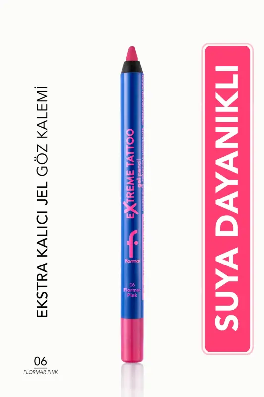 Extreme Tattoo Festival Spirit Suya Dayanıklı Mat Jel Göz Kalemi -006 Pink-8682536072403-PEMBE - 1