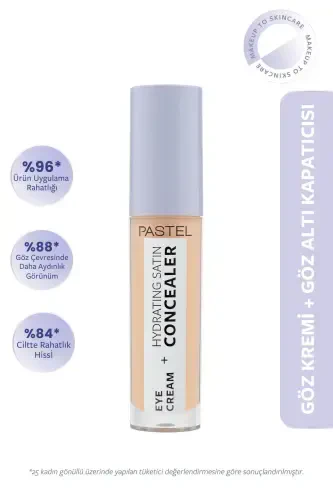 Eye Cream Hydrating Satin Concealer - Eye Cream Under Eye Concealer 65 Honeybun-65 Honeybun - 1