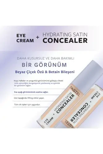 Eye Cream Hydrating Satin Concealer - Göz Kremi Göz Altı Kapatıcısı 61 Vanilla-61 Vanilla - 7