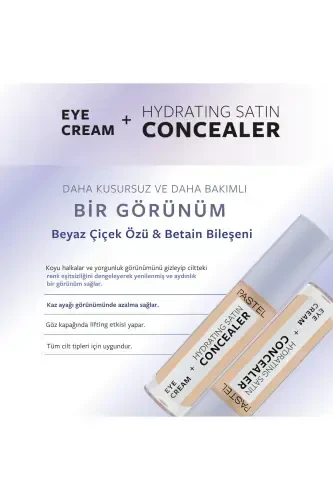 Eye Cream Hydrating Satin Concealer - Göz Kremi Göz Altı Kapatıcısı 66 Deep Medium-66 Deep Medium - 7