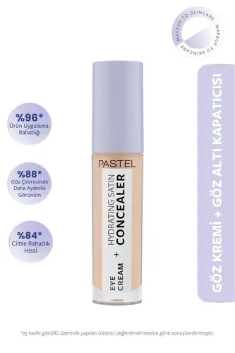 Eye Cream Hydrating Satin Concealer - Крем для глаз увлажняющий сатиновый консилер 61 Vanilla-61 Vanilla 