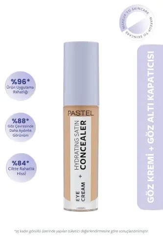 Eye Cream Hydrating Satin Concealer - Göz Kremi Göz Altı Kapatıcısı 66 Deep Medium-66 Deep Medium 