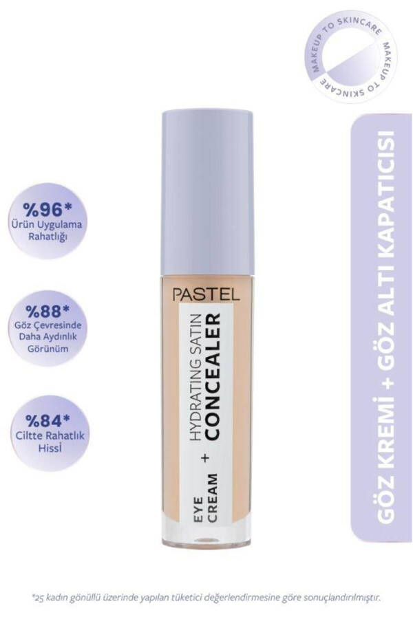 Eye Cream Hydrating Satin Concealer - Under Eye Concealer 62 Ivory - 1