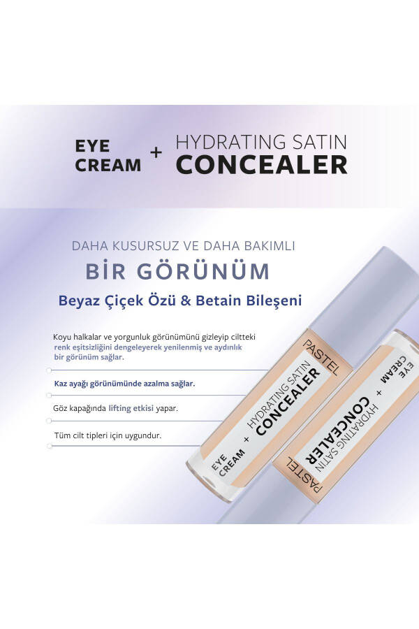 Eye Cream Hydrating Satin Concealer - Under Eye Concealer 62 Ivory - 16