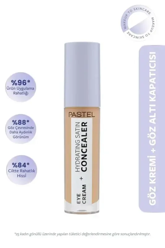 Eye Cream Moisturizing Satin Concealer - Eye Cream Under Eye Concealer 66 Deep Medium4,3 ml-66 - PASTEL