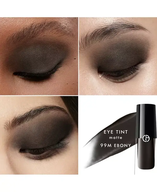 Eye Tint Long-Lasting Liquid Eyeshadow-99M Ebony - 4