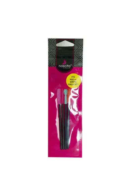 Eyebrow and Eyelash Brush Set Mascara Set 4 Pieces - NASCITA