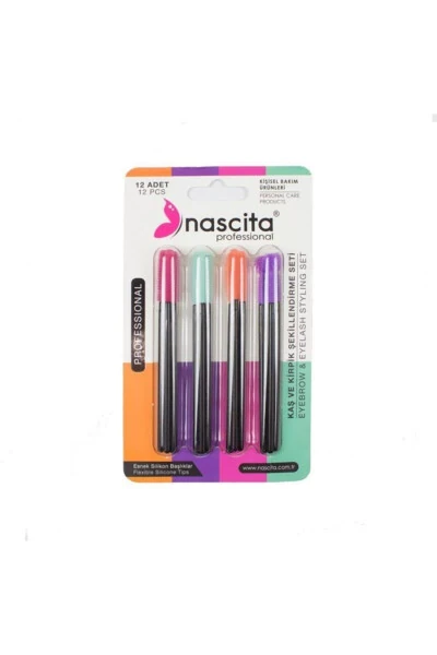 Eyebrow & Eyelash Shaping Set 12 Pcs - NASCITA