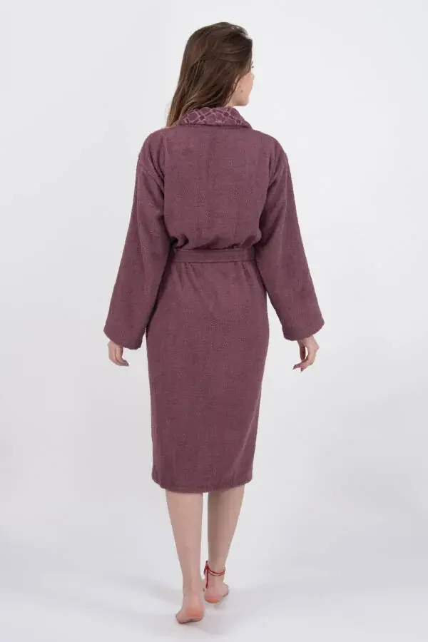 Eylül Family Bathrobe Set | Bathrobe | Bathrobe Set | Dowry Set | Towel Bathrobe Set-Gray - 2