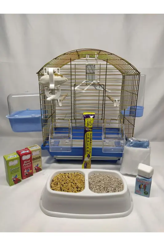 ÇİFT KAPILI 30x23x37(YÜKSEKLİK) ÇEKMECELİ ADATOYS BUDGİESHOP MUHABBET KUŞU KAFESİ - 4