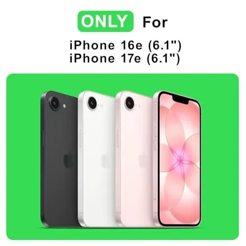 EYZUTAK Case for iPhone 17e/iPhone 16e, Colorful Oil Painting Flower, Lily | Laser Glossy Floral Pattern, Cute Curly Wave Edge, Exquisite Phone Cover, Stylish Durable TPU Protective Case for Girl Women - EYZUTAK (1)