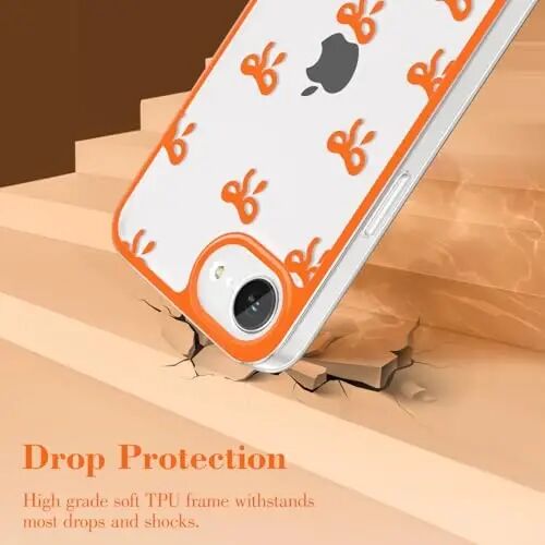 EYZUTAK iPhone 17e/iPhone 16e uchun g‘ilof, Shaffof Yoqimli Lenta Tugun Naqshli Estetik Shaffof Telefon G‘ilof Ko‘tarilgan Kamera Himoyasi Zamonaviy Yupqa Yumshoq Bardoshli TPU Himoya Qopqog‘i Ayollar Qizlar Uchun - Oq-sariq - 4