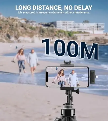 EZColoris 2 Pack Wireless Microphones for iPhone Android - Clip on Mini Microphone for Video Recording Lapel Microphone for Streaming, Podcast, YouTube Tiktok Content Creator - 6