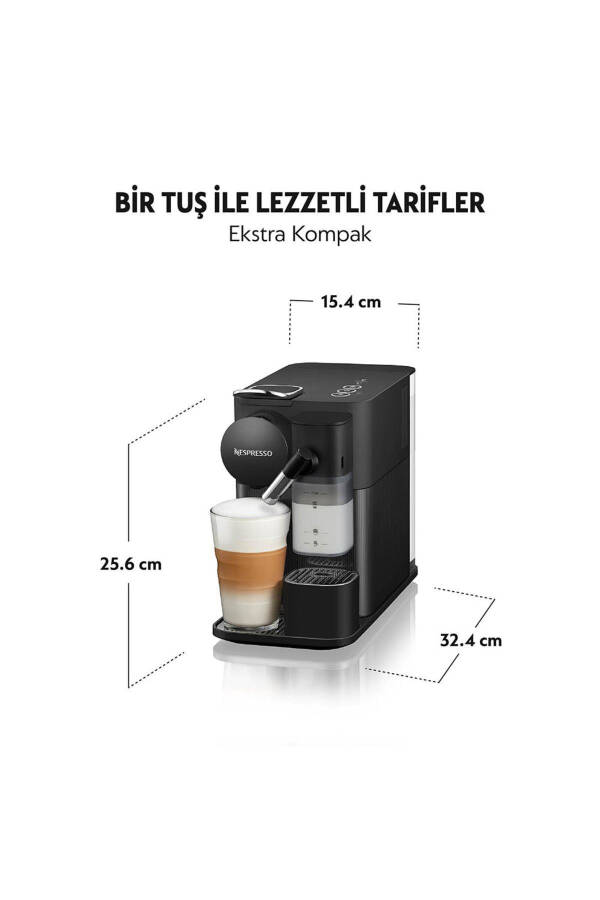 F121 Lattissima One Milk Solution Coffee Machine, Black - 3