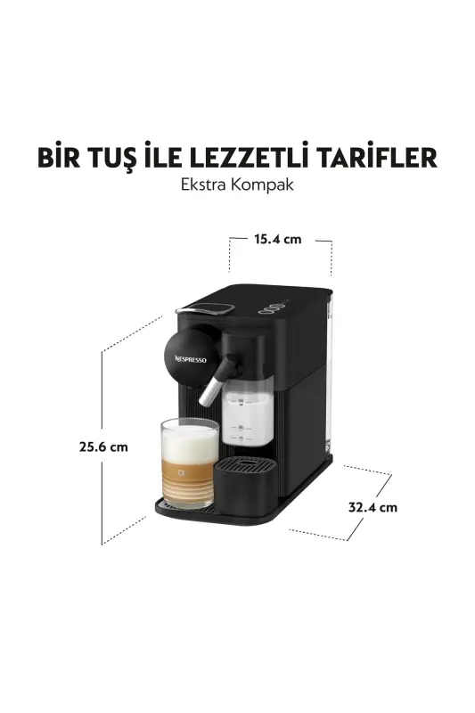 F121 Latissima One Süt Çözümlü Espresso Kahve Makinesi,Siyah - 4