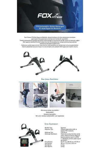 F70 Hand and Foot Mini Foldable Digital Display Hand-foot Exercise - 3