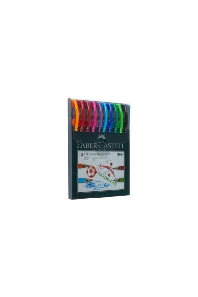 Faber 1425 0.7 Mm Needle Point Ballpoint Pen 10 Colors - 3