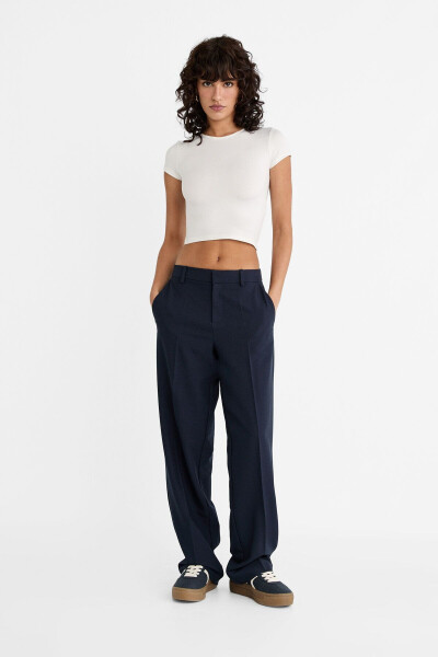 Fabric pants with pockets 